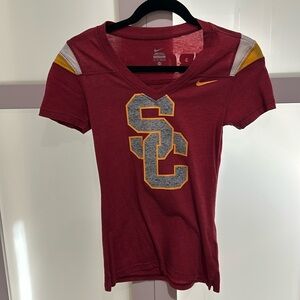 USC red Nike tee shirt XS